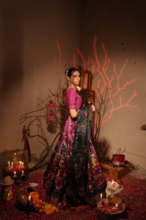 Mor K Pankh – Purple Lehenga - Image 5