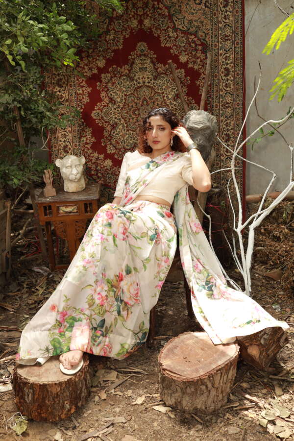 Gulzarina 1 – Floral Silk Sarees - Image 4