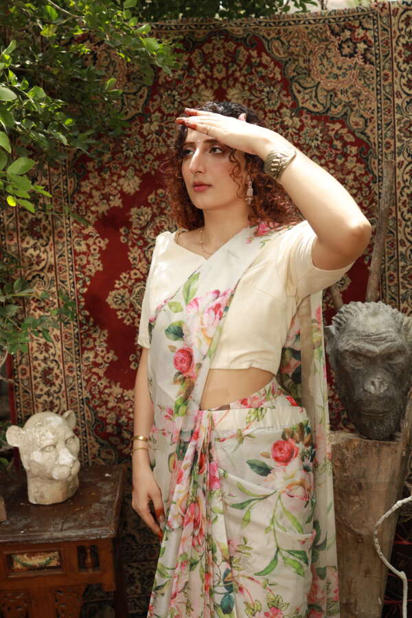 Gulzarina 1 – Floral Silk Sarees - Image 2